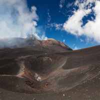 Mount Etna and Alcantara Gorges from Taormina