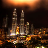 View of Kuala Lumpur - Java - Bali by Air