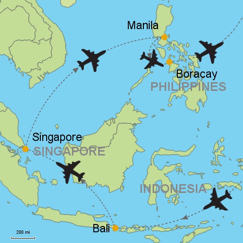 hours of travel from philippines to singapore