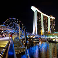 View of Singapore - Sumatra - Java by Air
